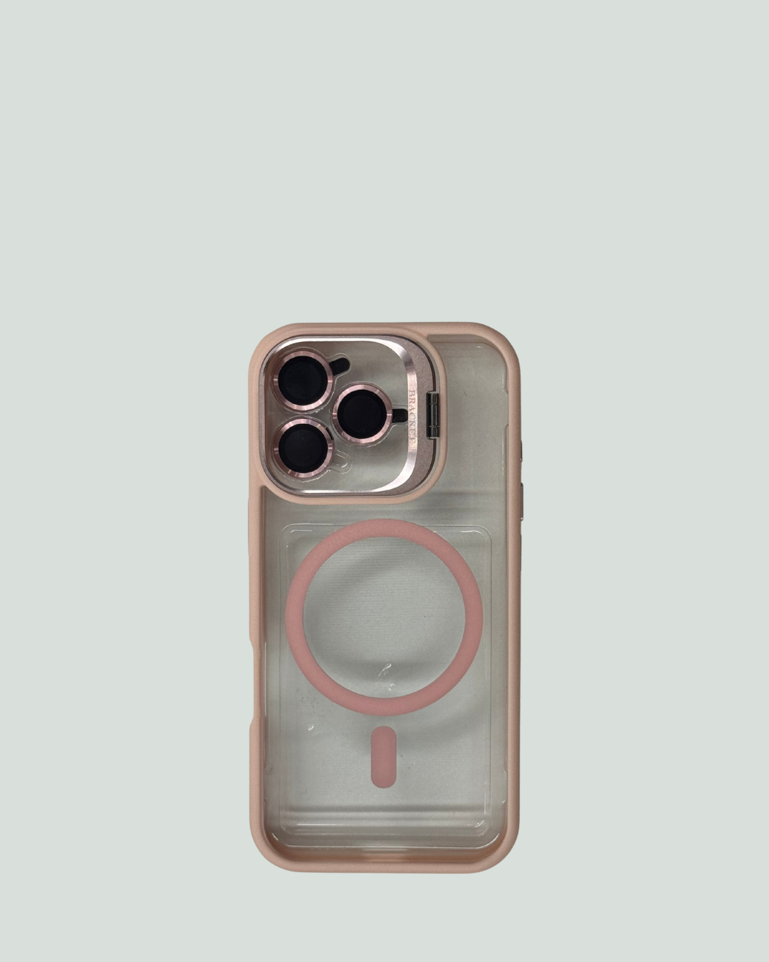 iPhone 16 Pro MagSafe Mobilskal med Kameraskydd & Ställ – Transparent Baksida